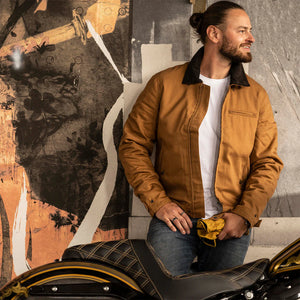 Rokker Canvas Jacket - Tobacco Brown - Salt Flats Clothing