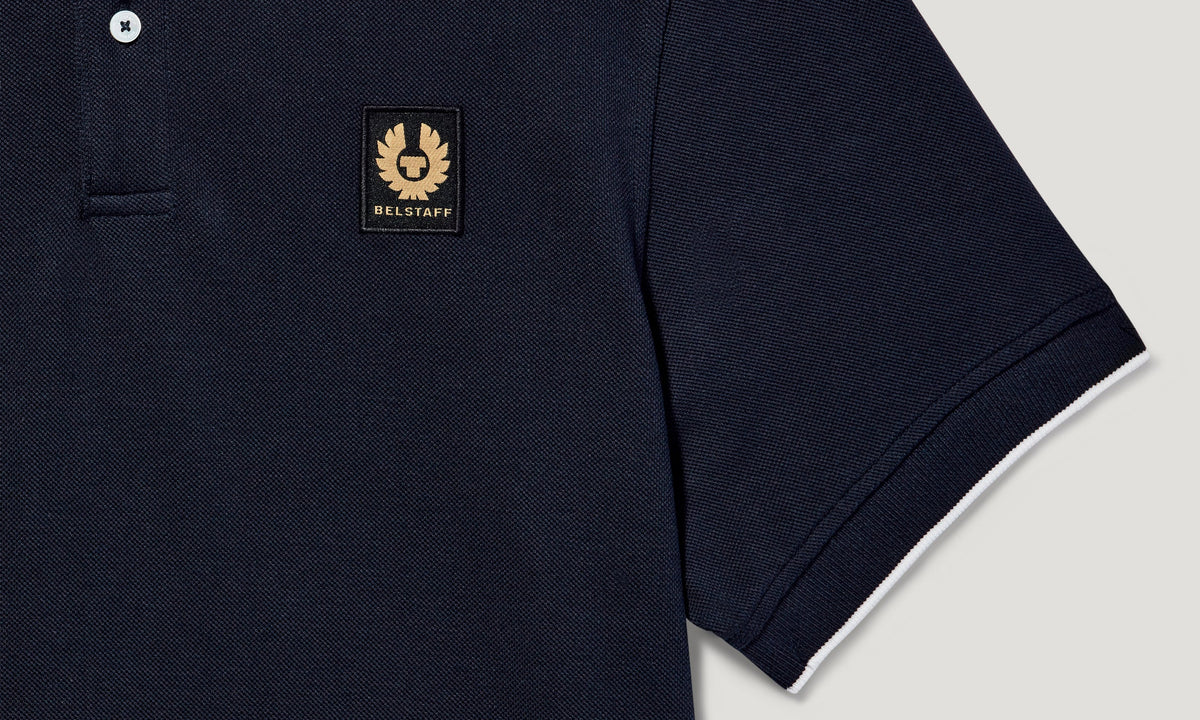 Belstaff Tipped Polo T-Shirt - Dark Ink