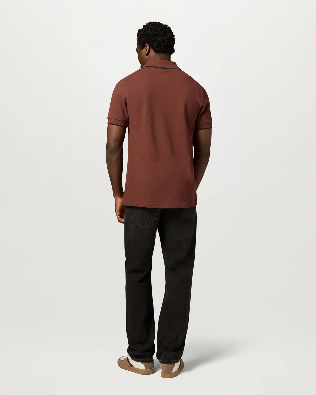 Belstaff Tipped Men's Polo T'Shirt - Oxblood - Salt Flats Clothing