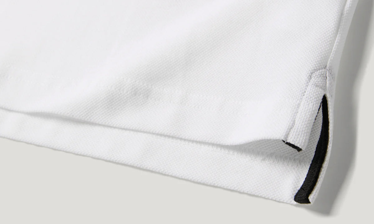 Belstaff Tipped Men's Polo T'Shirt - White - Salt Flats Clothing