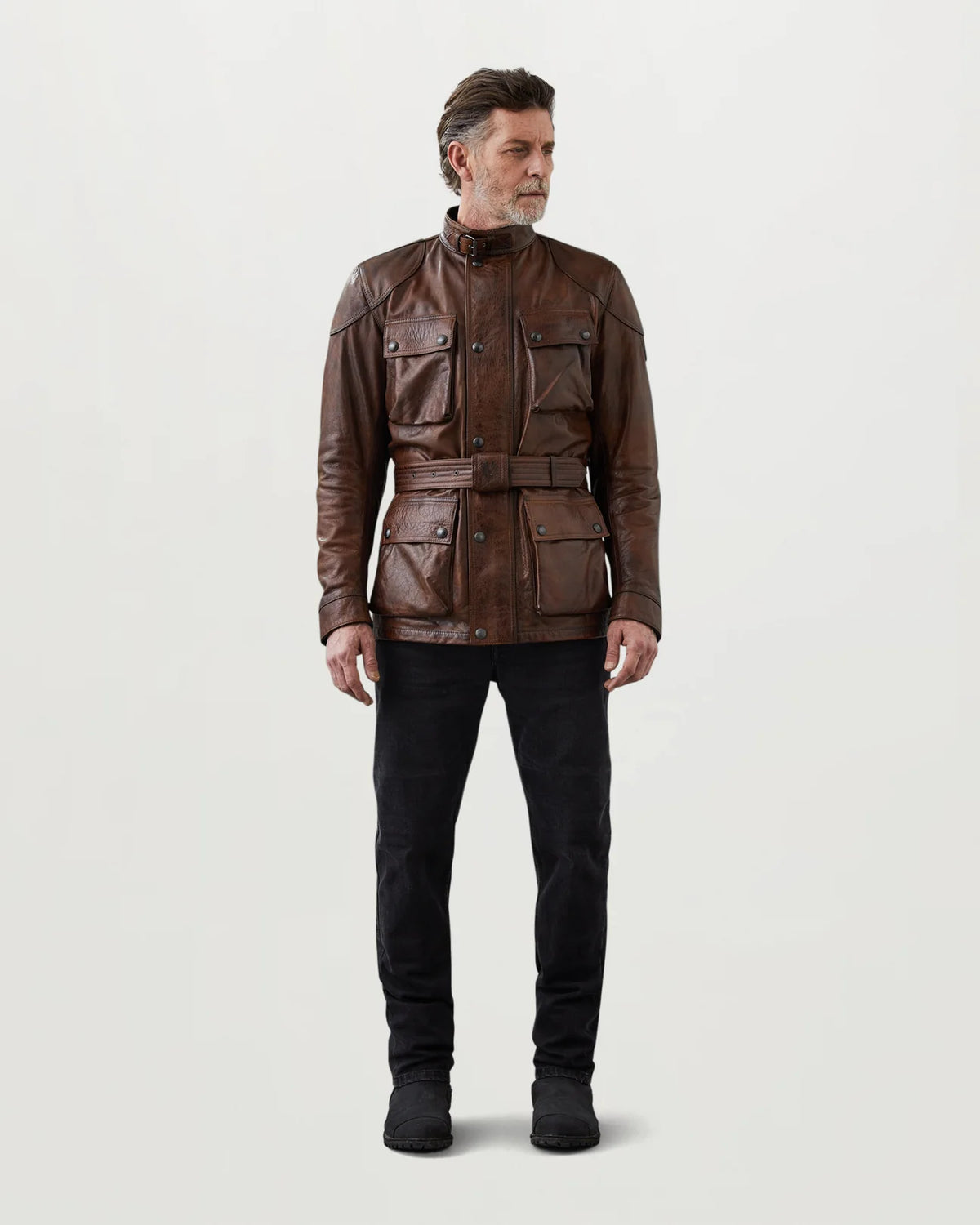Belstaff Trialmaster Men's Leather Jacket - Burnt Cuero - Salt Flats Clothing