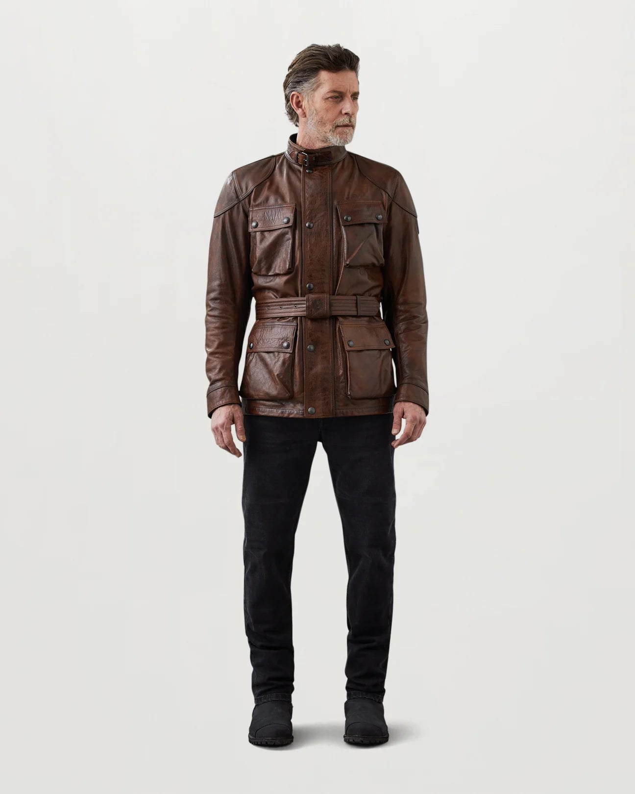 Belstaff Trialmaster Men's Leather Jacket - Burnt Cuero - Salt Flats Clothing