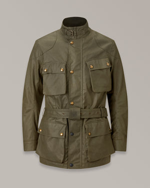 Belstaff Trialmaster Men's Waxed Cotton Jacket Ultracore 8oz - Olive - Salt Flats Clothing