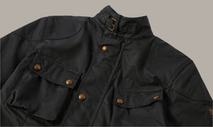 Belstaff Trialmaster Men's Waxed Cotton Jacket Ultracore 8oz - Black - Salt Flats Clothing