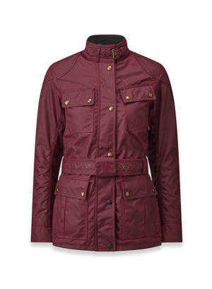 Belstaff Trialmaster Ladies Waxed Cotton Jacket TechWax 8oz - Red - Salt Flats Clothing