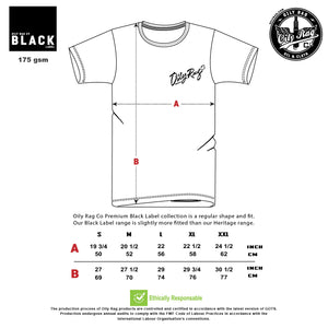 Oily Rag Black Label Motors n Gear T'Shirt - Salt Flats Clothing