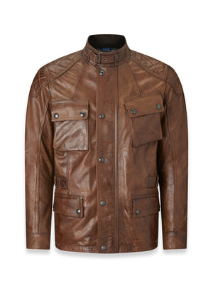 Belstaff Turner Men's Leather Jacket - Burnt Cuero - Salt Flats Clothing