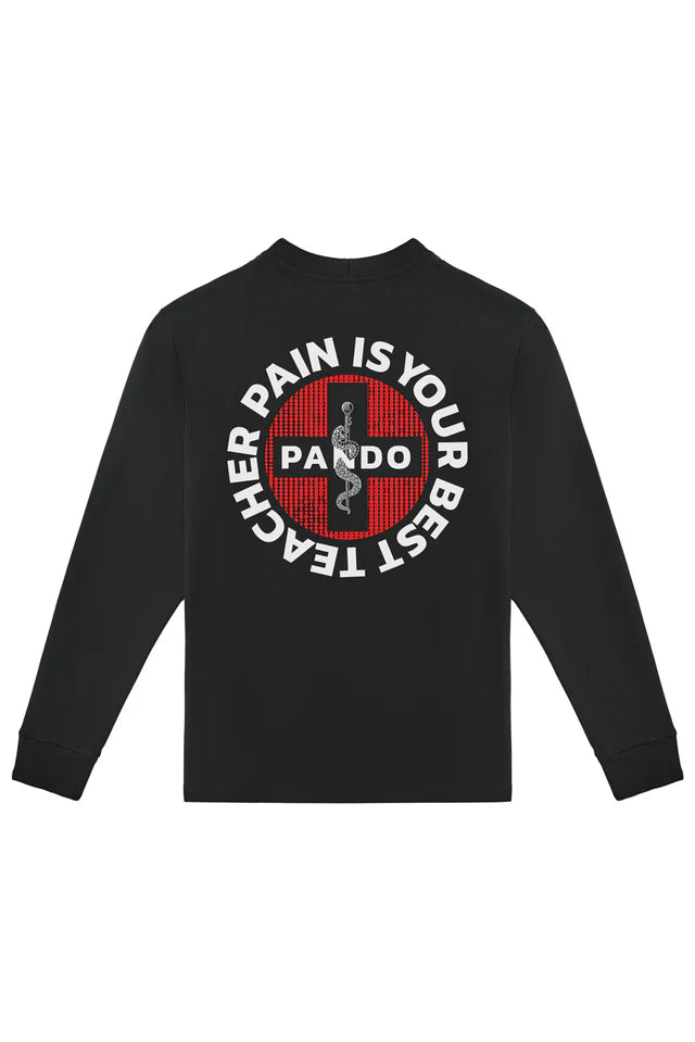 Pando Moto Tommy Pain Regular Fit Long Sleeve Unisex T'Shirt - Salt Flats Clothing