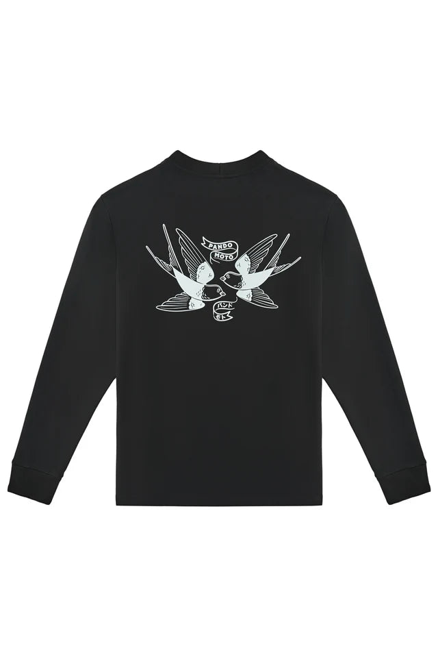Pando Moto Tommy Tokyo Regular Fit Long Sleeve Unisex T'Shirt - Salt Flats Clothing