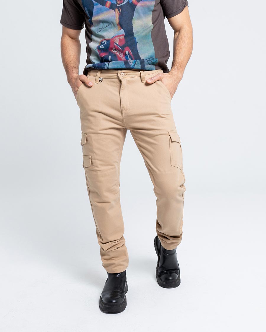 ByCity Mixed  III Men's Motorcycle Cargo Pants  - Brown - Salt Flats Clothing