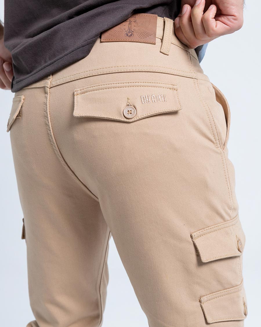 ByCity Mixed  III Men's Motorcycle Cargo Pants  - Brown - Salt Flats Clothing