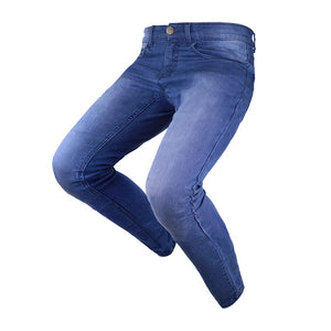 ByCity Route II Men's Motorcycle Jeans - Blue - Salt Flats Clothing
