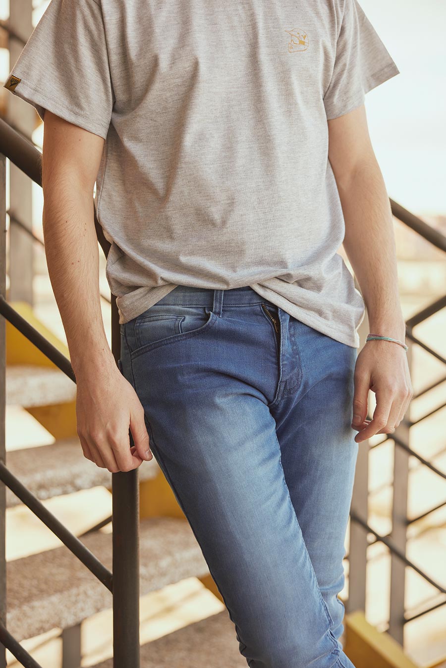 ByCity Route II Men's Motorcycle Jeans - Blue - Salt Flats Clothing