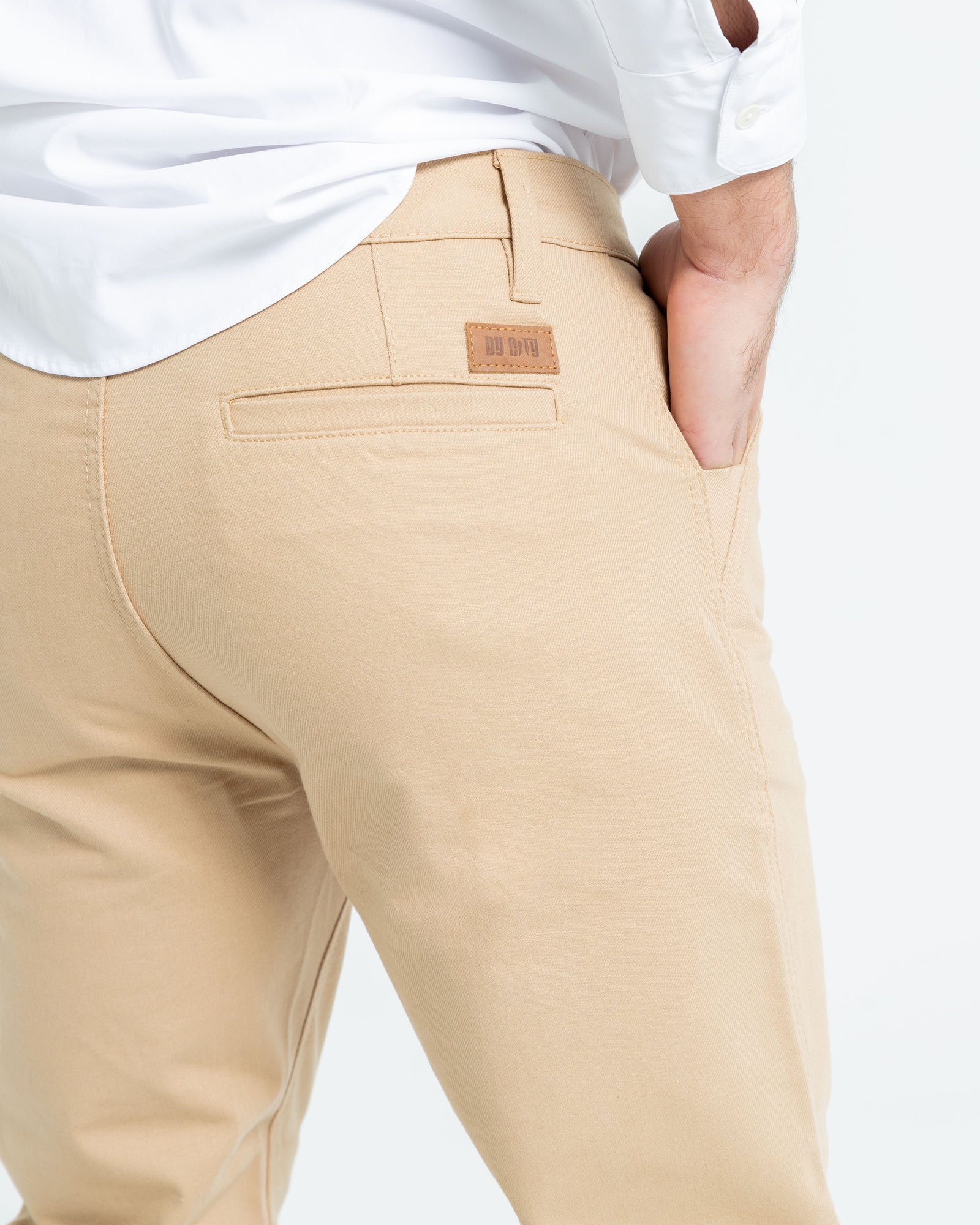 ByCity Docks Men's Motorcycle Chino Pants  - Brown - Salt Flats Clothing