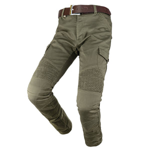 ByCity Mixed Slim III Men's Motorcycle Cargo Pants  - Green - Salt Flats Clothing