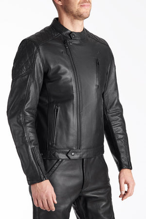 Pando Moto Twin Leather Jacket - Black - Salt Flats Clothing