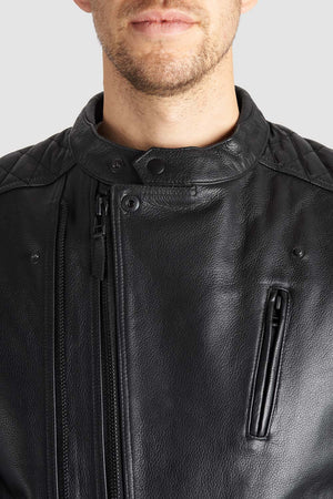 Pando Moto Twin Leather Jacket - Black - Salt Flats Clothing