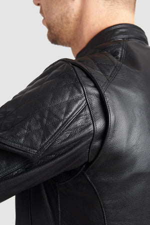 Pando Moto Twin Leather Jacket - Black - Salt Flats Clothing