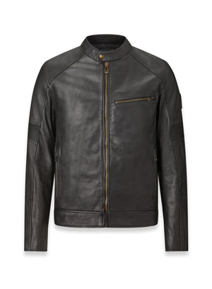 Belstaff Vanguard Men's Leather Jacket - Black  - Salt Flats Clothing