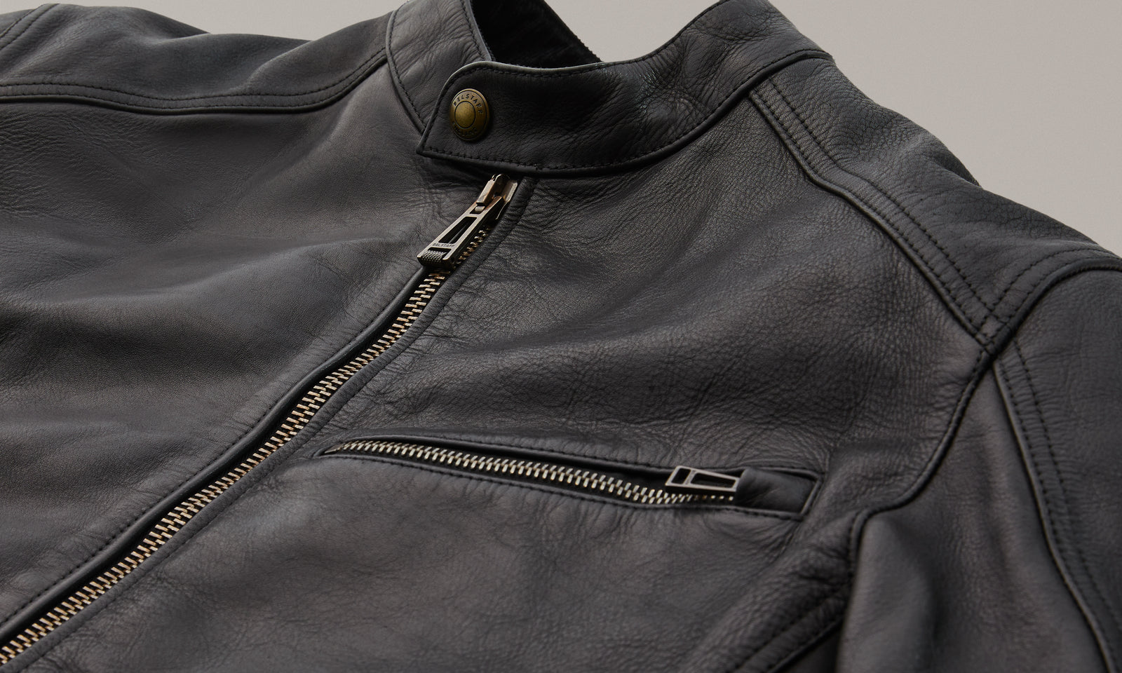 Belstaff Vanguard Men's Leather Jacket - Black  - Salt Flats Clothing