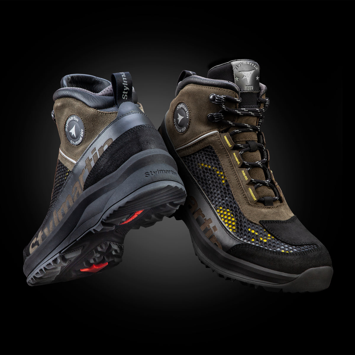 Stylmartin Vertigo Air Adventure Boot Motorcycle Boots in Mud