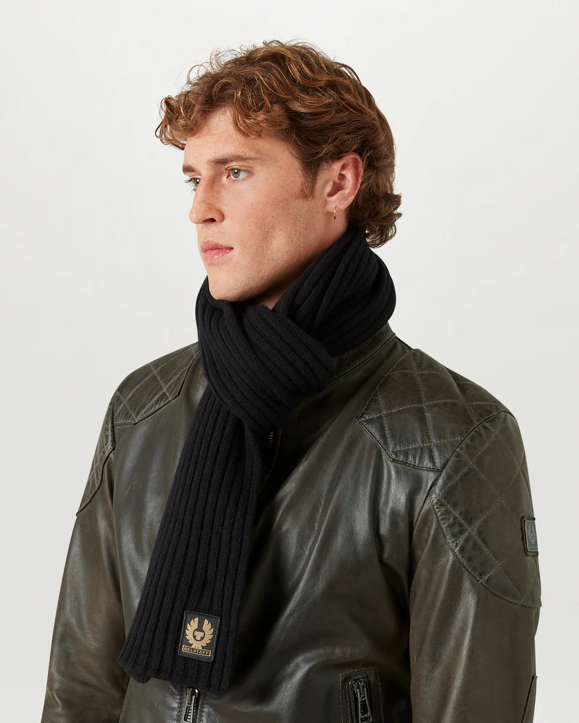 Belstaff Watch Scarf - Black - Salt Flats Clothing