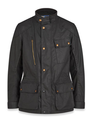 Belstaff Waymaster Men's Waxed Cotton Jacket TechWax 8oz - Black - Salt Flats Clothing