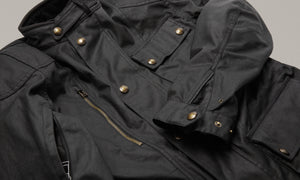 Belstaff Waymaster Men's Waxed Cotton Jacket TechWax 8oz - Black - Salt Flats Clothing