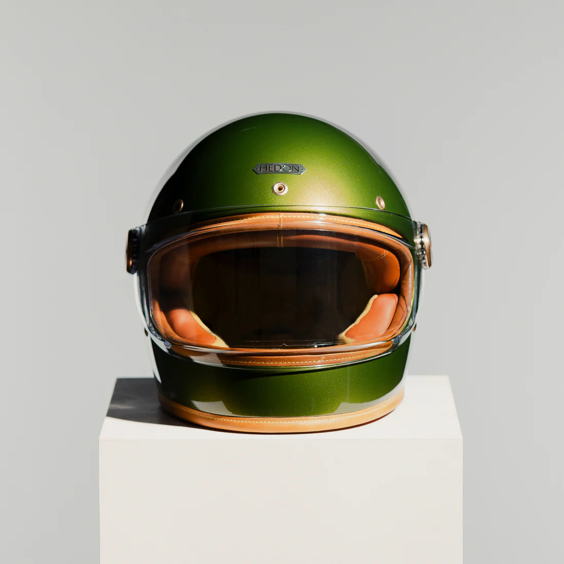 Hedon Heroine Racer 2.0 ECE 22.06 Full Face Motorcycle Helmet - Olivea - Salt Flats Clothing
