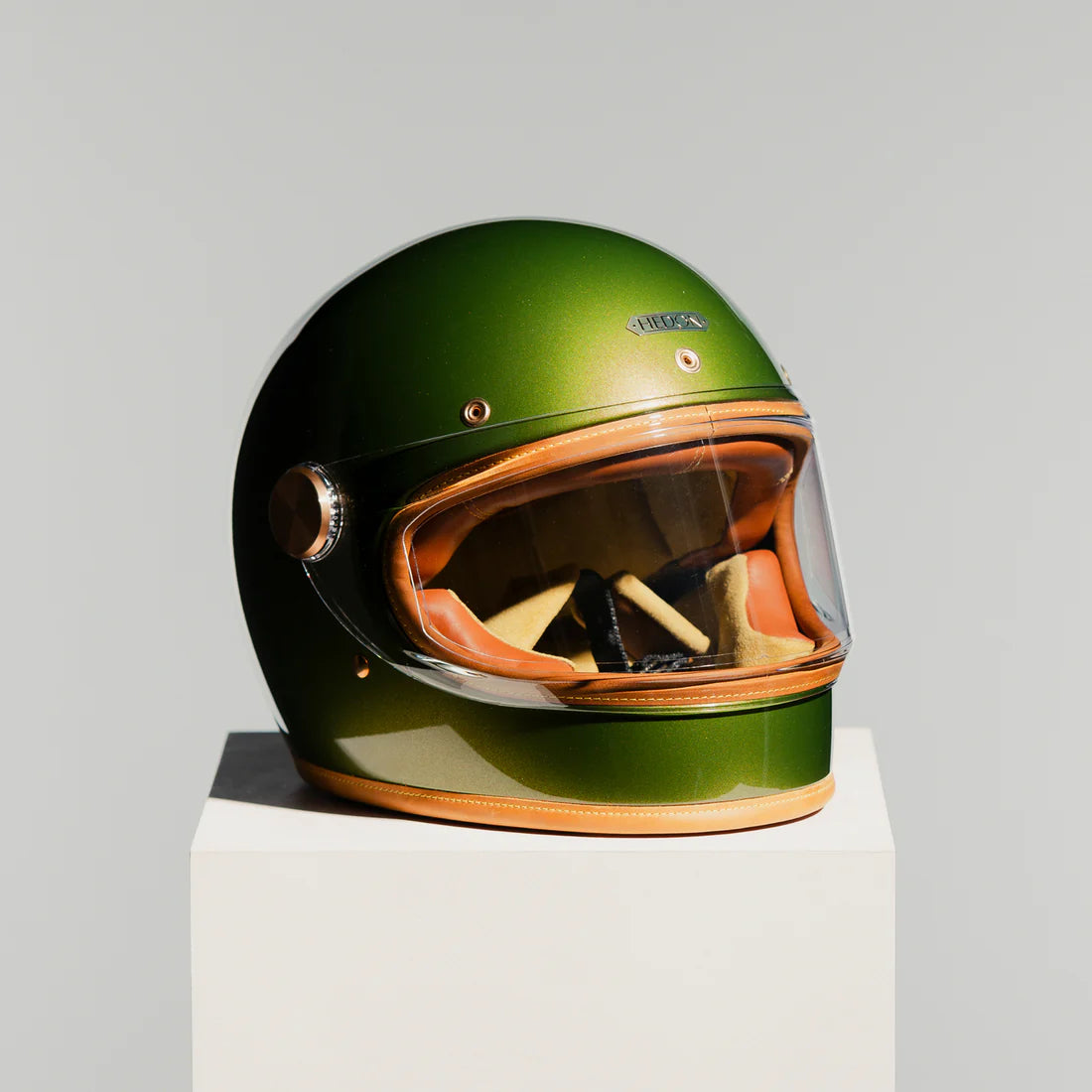 Hedon Heroine Racer 2.0 ECE 22.06 Full Face Motorcycle Helmet - Olivea - Salt Flats Clothing