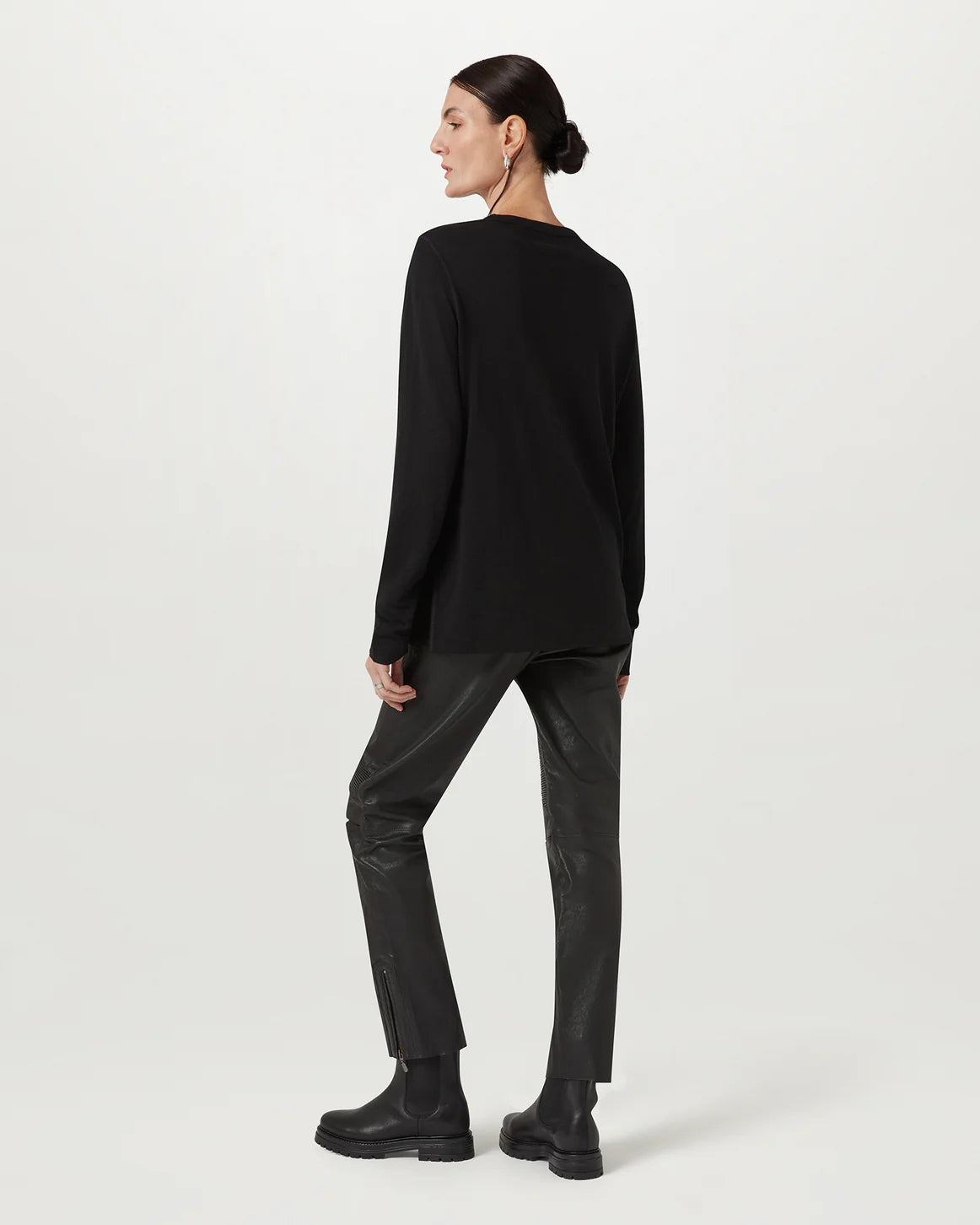 Belstaff Long Sleeve Ladies Merino Base Layer - Black - Salt Flats Clothing