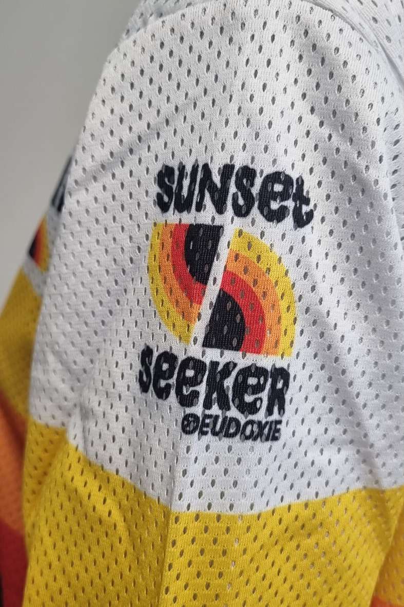 Eudoxie Sunrise Ladies Riding Jersey - Salt Flats Clothing