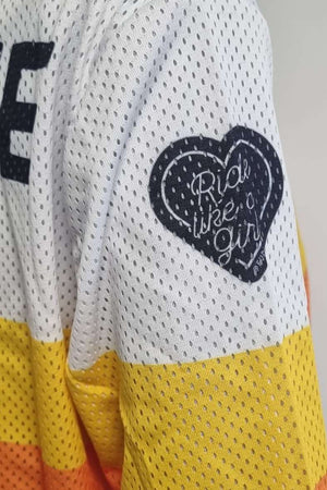 Eudoxie Sunrise Ladies Riding Jersey - Salt Flats Clothing