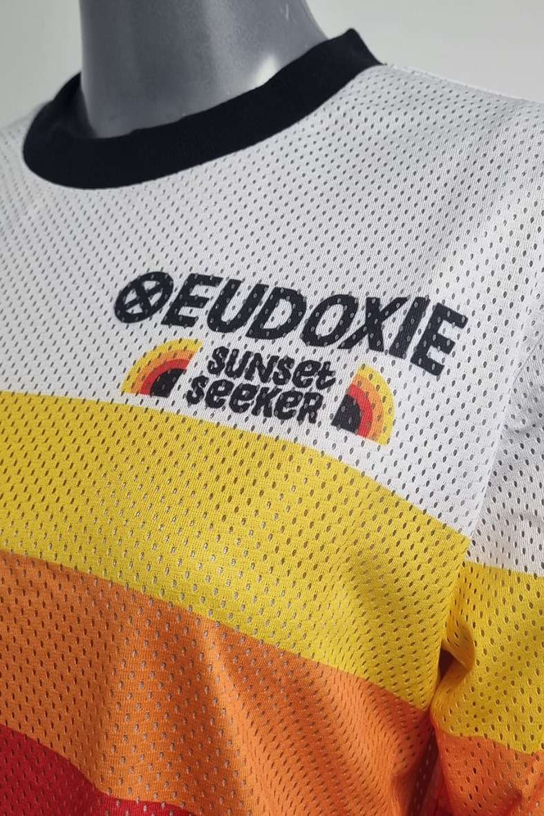 Eudoxie Sunrise Ladies Riding Jersey - Salt Flats Clothing