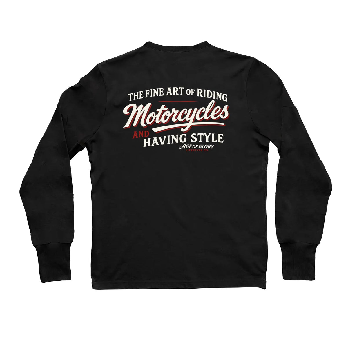 Age of Glory Fine Art Long Sleeve T'Shirt - Black - Salt Flats Clothing