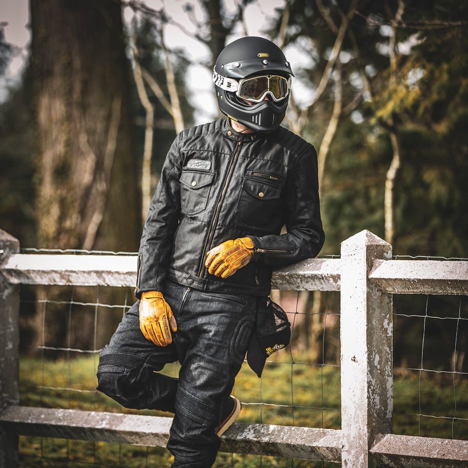 Age of Glory Worker Waxed Cotton Jacket - Black - Salt Flats Clothing