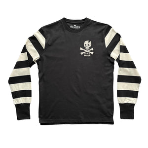 Age of Glory Marauder Long Sleeve T'Shirt -  Black/Ecru - Salt Flats Clothing