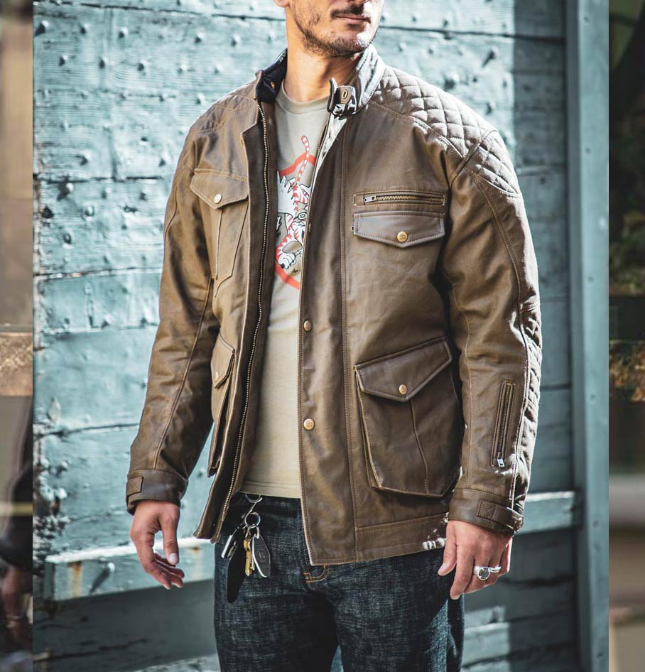 Age of Glory Mission Waxed Cotton Jacket - Brown - Salt Flats Clothing