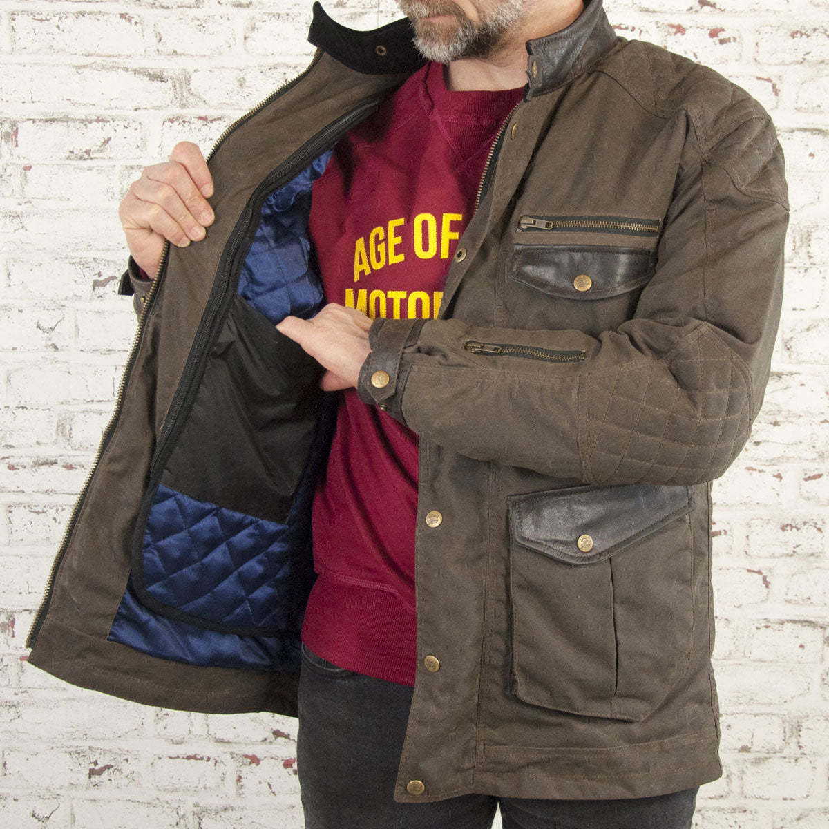 Age of Glory Mission Waxed Cotton Jacket - Brown - Salt Flats Clothing
