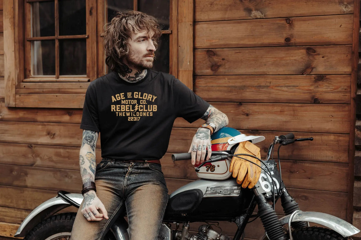 Age of Glory Wild Ones T'Shirt - Black - Salt Flats Clothing