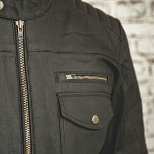 Age of Glory Worker Waxed Cotton Jacket - Black - Salt Flats Clothing