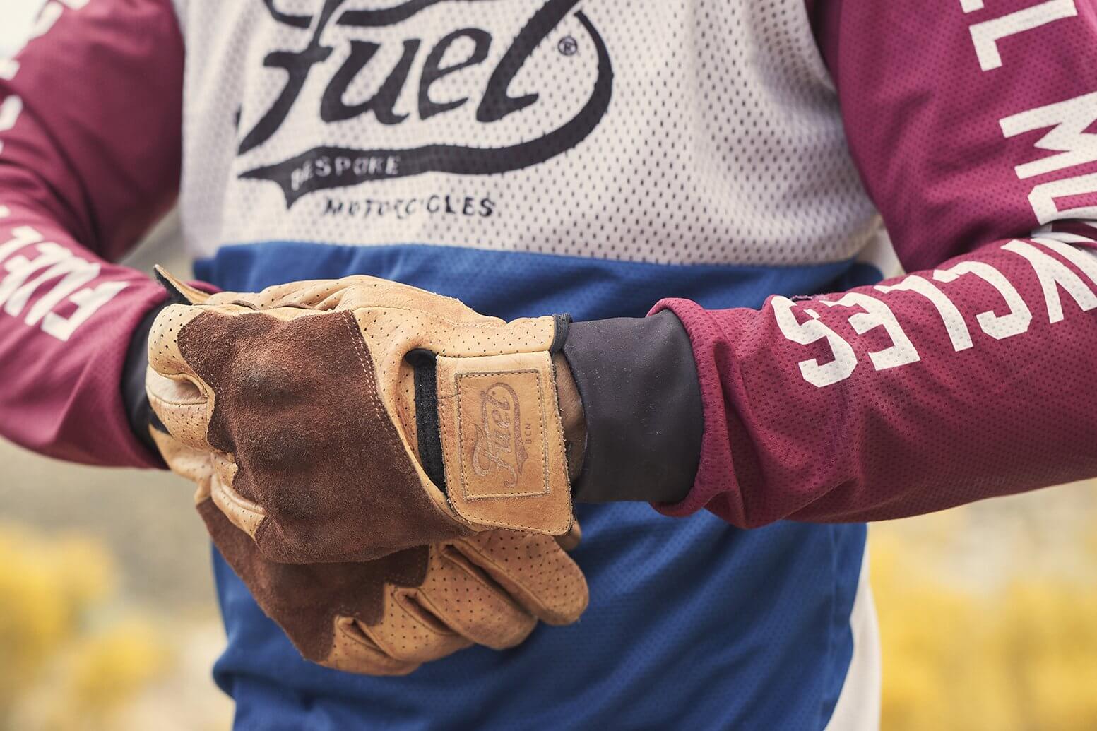 Fuel Motorcycles Gloves Rodeo - Yellow - Salt Flats Clothing