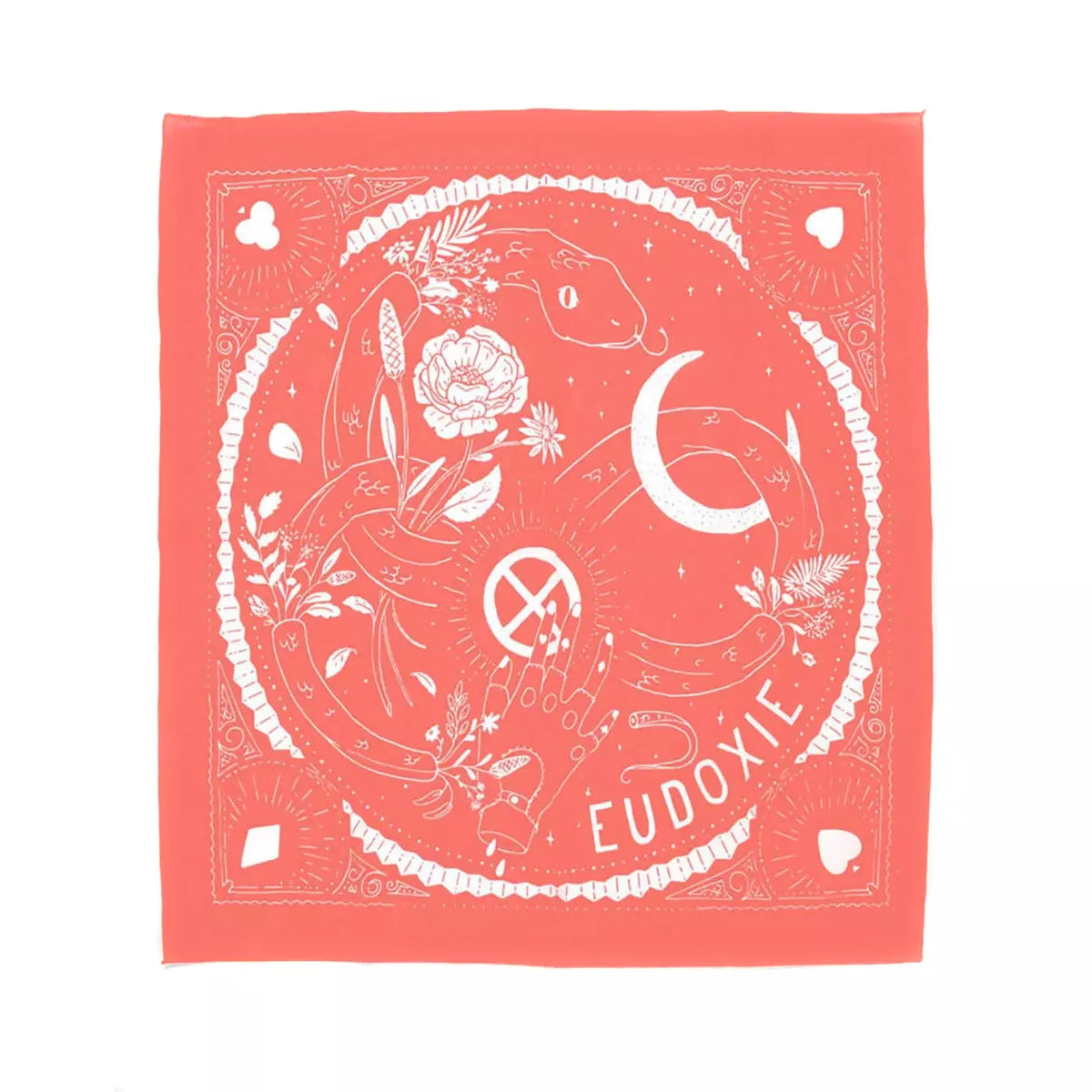 Eudoxie Coral Bandana - Salt Flats Clothing