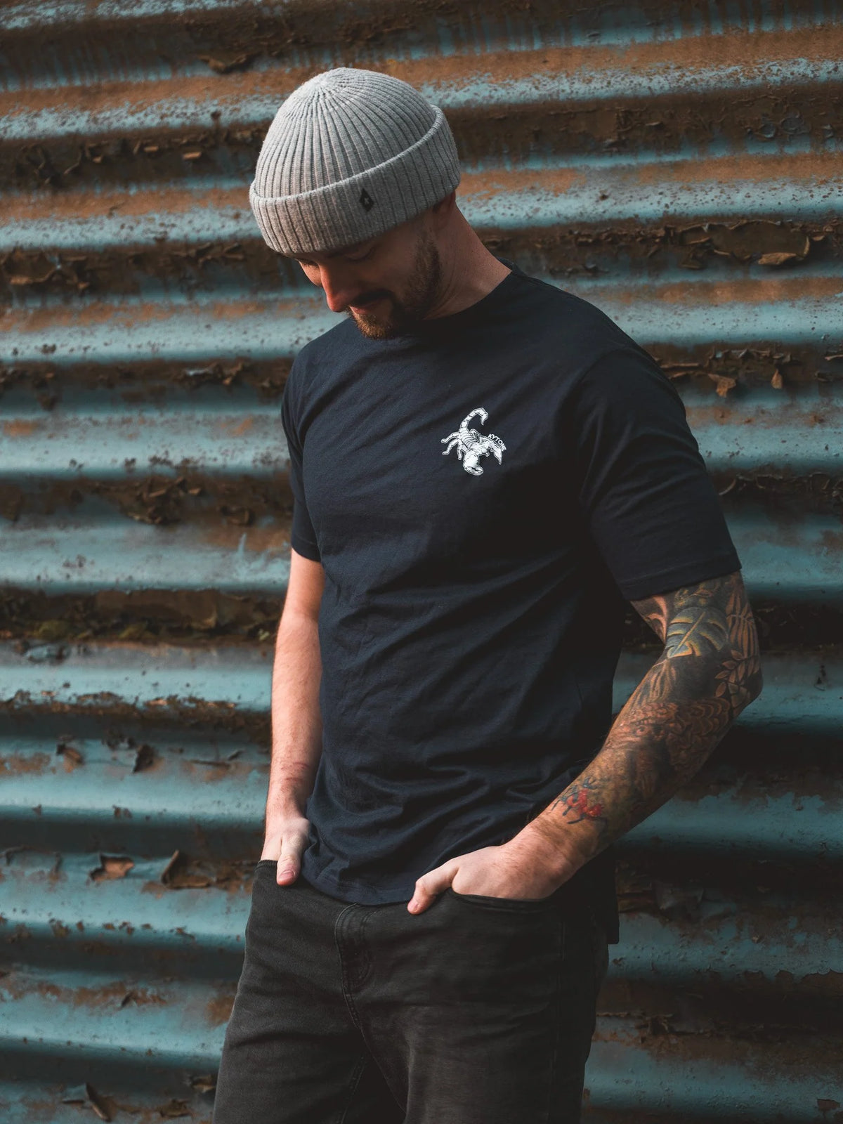 Kytone Oil Junkie Men's T'Shirt - Navy Blue - Salt Flats Clothing
