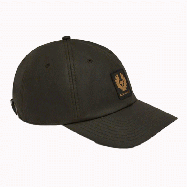 Belstaff Phoenix Patch Cap Wax Cotton - Faded Olive - Salt Flats Clothing