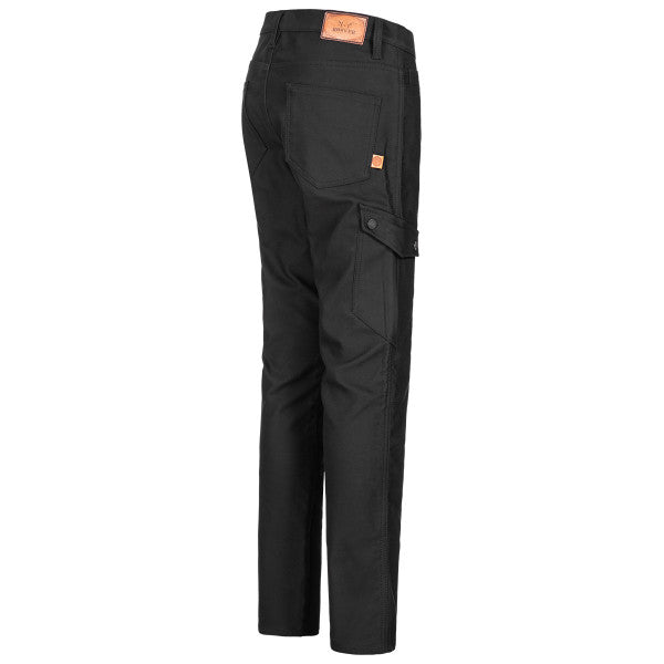 Rokker Black Jack Slim Men's Motorcycle Cargo Trousers - Black - Salt Flats Clothing