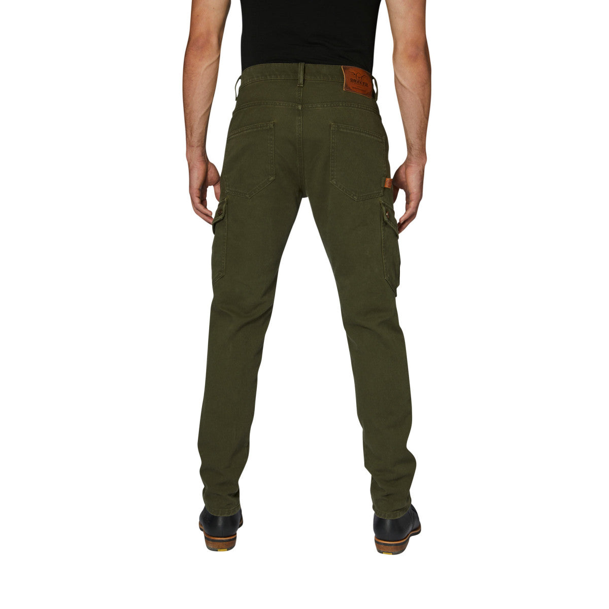 Rokker Cargo Slim Men's Motorcycle Trousers - Light Olive - Salt Flats Clothing