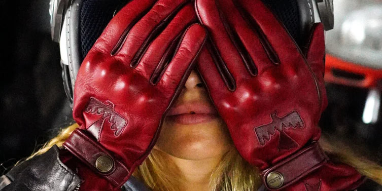 Wildust Sisters Sunclaw Gloves with Knuckle Armour - Red - Salt Flats Clothing