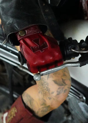 Wildust Sisters Sunclaw Gloves with Knuckle Armour - Red - Salt Flats Clothing