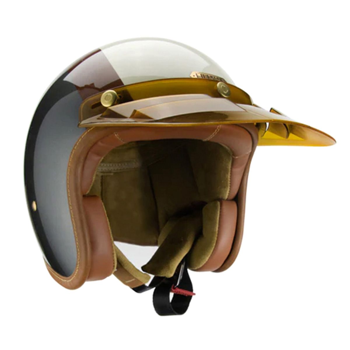 Hedon Hedonist ECE 06 Open Face Motorcycle Helmet - Eastwood - Salt Flats Clothing